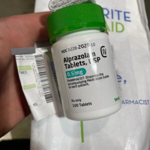 Alprazolam 0.5mg 100 pills